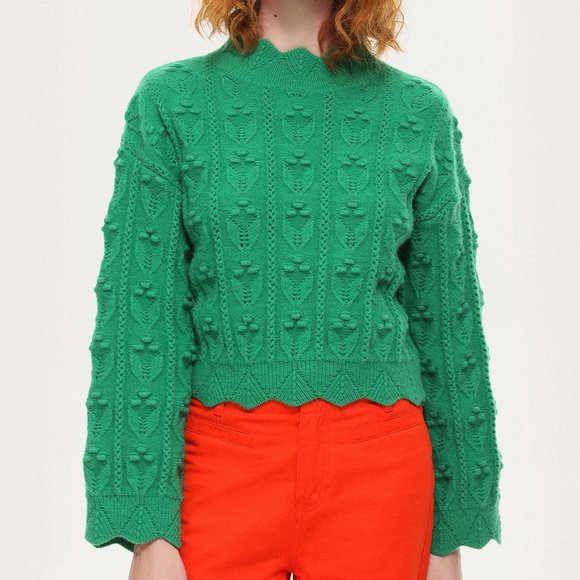 Cider Textured High Neck Chunky Sweater - Picture 1 of 4